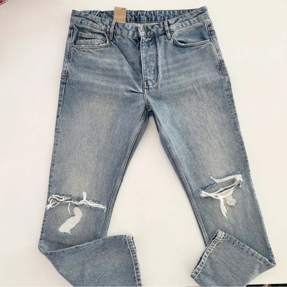 KSUBI Chitch Jinx Trashed Jeans Slim Tapered Men’s Size 36x32 New